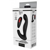 Черный вибромассажер простаты SWIRLING P-PLEASER - Dream Toys - в Новошахтинске купить с доставкой