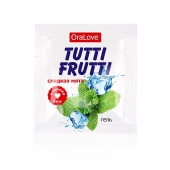 Пробник гель-смазки Tutti-frutti со вкусом мяты - 4 гр. - Биоритм - купить с доставкой в Новошахтинске