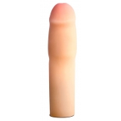 Телесная насадка-удлинитель на пенис PERFORMANCE 1.5INCH COCK XTENDER - 16 см. - Blush Novelties - в Новошахтинске купить с доставкой