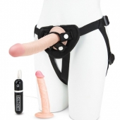 Регулируемые трусики с 2 насадками - 16 и 15 см. - Lux Fetish - купить с доставкой в Новошахтинске