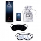 Набор из двух масок на глаза Soft Blindfold Twin Pack - Fifty Shades of Grey - купить с доставкой в Новошахтинске