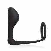 Стимулятор простаты с фиксацией эрекционным кольцом Prostate Gear - BlueLine - в Новошахтинске купить с доставкой