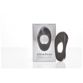 Черное эрекционное виброкольцо с двумя виброэлементами ATOM PLUS - Hot Octopuss - в Новошахтинске купить с доставкой
