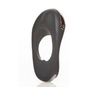 Черное эрекционное виброкольцо с двумя виброэлементами ATOM PLUS - Hot Octopuss - в Новошахтинске купить с доставкой