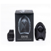 Темно-серый инновационный мужской осциллятор PULSE SOLO LUX с пультом ДУ - Hot Octopuss - в Новошахтинске купить с доставкой