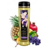 Массажное масло Libido Exotic Fruits с ароматом экзотических фруктов - 240 мл. - Shunga - купить с доставкой в Новошахтинске