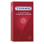 Презервативы Torex  Сладкая любовь  с ароматом клубники - 12 шт. - Torex - купить с доставкой в Новошахтинске