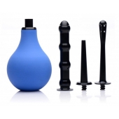 Анальный душ с 3 насадками Premium One-way Valve Anal Douche Set - XR Brands - купить с доставкой в Новошахтинске