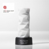 Белый 3D мастурбатор POLYGON - Tenga - в Новошахтинске купить с доставкой