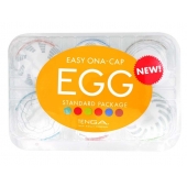 Набор из 6 мастурбаторов Tenga EGG Easy Beat с различным рельефом - Tenga - в Новошахтинске купить с доставкой