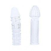 Комплект из 2 прозрачных насадок на пенис PENIS EXTENDER PACK - Dream Toys - в Новошахтинске купить с доставкой