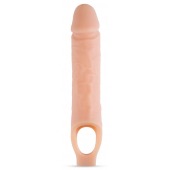 Телесный реалистичный фаллоудлинитель 10 Inch Silicone Cock Sheath Penis Extender - 25,4 см. - Blush Novelties - в Новошахтинске купить с доставкой