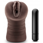 Коричневый мастурбатор-вагина Hot Chocolate Brianna - Blush Novelties - в Новошахтинске купить с доставкой