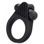 Черное эрекционное виброкольцо Brid с шипиками - A-toys - в Новошахтинске купить с доставкой