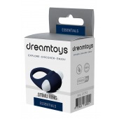 Гладкое синее эрекционное виброкольцо STIMU RING - Dream Toys - в Новошахтинске купить с доставкой