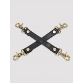 Черный фиксатор для манжет Bound to You Faux Leather Hogtie - Fifty Shades of Grey - купить с доставкой в Новошахтинске