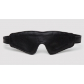 Черная плотная маска на глаза Bound to You Faux Leather Blindfold - Fifty Shades of Grey - купить с доставкой в Новошахтинске