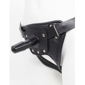 Черный пояс для насадок CLASS STRAP Restyling - LOVETOY (А-Полимер) - купить с доставкой в Новошахтинске