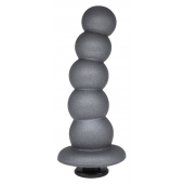 Черная насадка-елочка PLATINUM 6  - 17 см. - LOVETOY (А-Полимер) - купить с доставкой в Новошахтинске