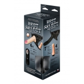 Черный женский пояс BEST SELECT с 3 насадками и вибрацией - LOVETOY (А-Полимер) - купить с доставкой в Новошахтинске