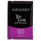 Лубрикант на водной основе для использования с игрушками WICKED Toy Love - 3 мл. - Wicked - купить с доставкой в Новошахтинске