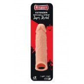 Телесная насадка EXTENDER WITH BALL STRAP 6.5 - 17 см. - Dream Toys - в Новошахтинске купить с доставкой