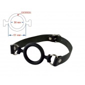 Черный кляп-рамка на регулируемых ремешках - Sitabella - купить с доставкой в Новошахтинске