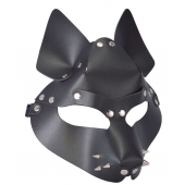 Черная маска Wolf с шипами - Sitabella - купить с доставкой в Новошахтинске