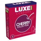 Презервативы с ароматом вишни LUXE Royal Cherry Collection - 3 шт. - Luxe - купить с доставкой в Новошахтинске
