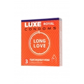 Презервативы с продлевающим эффектом LUXE Royal Long Love - 3 шт. - Luxe - купить с доставкой в Новошахтинске