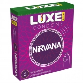 Презервативы с увеличенным количеством смазки LUXE Royal Nirvana - 3 шт. - Luxe - купить с доставкой в Новошахтинске