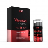 Жидкий интимный гель с эффектом вибрации Vibration! Strawberry - 15 мл. - INTT - купить с доставкой в Новошахтинске