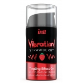 Жидкий интимный гель с эффектом вибрации Vibration! Strawberry - 15 мл. - INTT - купить с доставкой в Новошахтинске