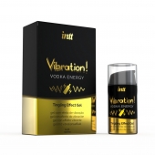 Жидкий интимный гель с эффектом вибрации Vibration! Vodka Energy - 15 мл. - INTT - купить с доставкой в Новошахтинске