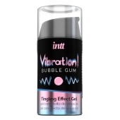 Жидкий интимный гель с эффектом вибрации Vibration! Bubble Gum - 15 мл. - INTT - купить с доставкой в Новошахтинске