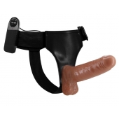 Страпон на трусиках с вибрацией Ultra Passionate Harness - 16 см. - Baile - купить с доставкой в Новошахтинске