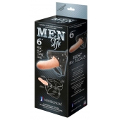 Телесный пустотелый харнесс MEN Style - 17,5 см. - LOVETOY (А-Полимер) - купить с доставкой в Новошахтинске