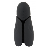 Черный силиконовый вибромастурбатор с нагревом Masturbator with 2 Functions - Orion - в Новошахтинске купить с доставкой
