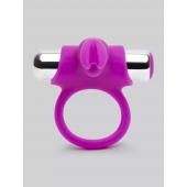 Лиловое виброкольцо с пультом ДУ Remote Control Cock Ring - Happy Rabbit - в Новошахтинске купить с доставкой