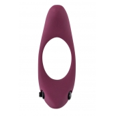 Бордовое эрекционное виброкольцо Lunar - Lola Games - в Новошахтинске купить с доставкой