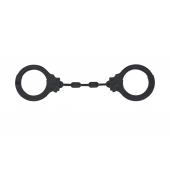 Черные силиконовые наручники Suppression - Lola Games - купить с доставкой в Новошахтинске
