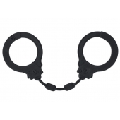 Черные силиконовые наручники Suppression - Lola Games - купить с доставкой в Новошахтинске