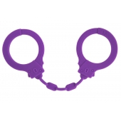 Фиолетовые силиконовые наручники Suppression - Lola Games - купить с доставкой в Новошахтинске
