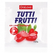 Гель-смазка Tutti-frutti со вкусом барбариса - 4 гр. - Биоритм - купить с доставкой в Новошахтинске