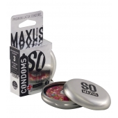 Экстремально тонкие презервативы в железном кейсе MAXUS Extreme Thin - 3 шт. - Maxus - купить с доставкой в Новошахтинске