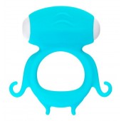 Голубое виброкольцо на пенис Sair - A-toys - в Новошахтинске купить с доставкой