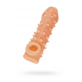 Телесная закрытая насадка с пупырышками Cock Sleeve Size M - 15,6 см. - KOKOS - в Новошахтинске купить с доставкой