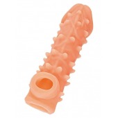 Телесная закрытая насадка с пупырышками Cock Sleeve Size L - 17,6 см. - KOKOS - в Новошахтинске купить с доставкой