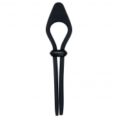 Черное эрекционное лассо с вибропулей Black Tie Affair - Zero Tolerance - в Новошахтинске купить с доставкой