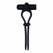 Черное эрекционное лассо с вибропулей Black Tie Affair - Zero Tolerance - в Новошахтинске купить с доставкой